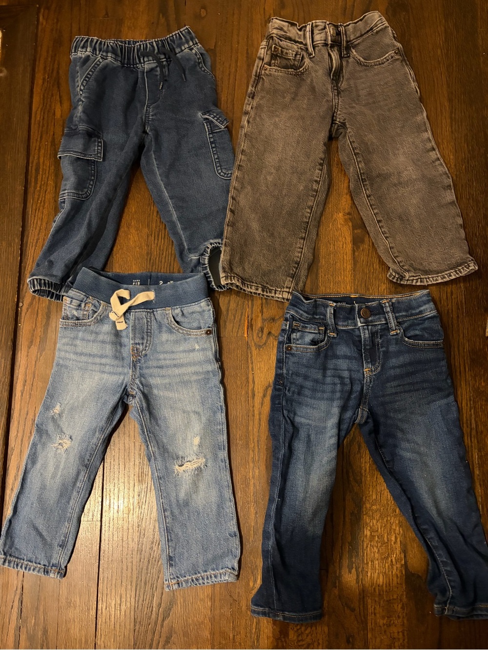 Baby Gap Boys 2T Jeans Bundle Lot of 4 Denim